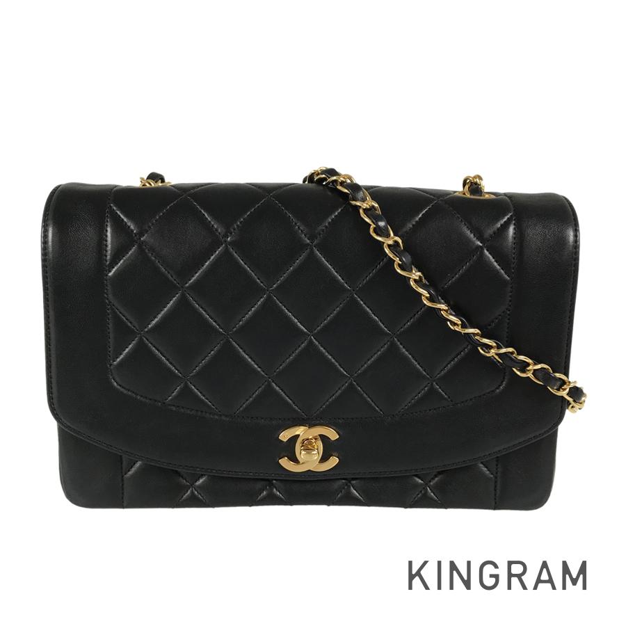 シャネル CHANEL ダイアナ 25 ラムスキン ショルダーバッグ ssh【中古】