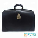 大峡製鞄 オオバセイホウ ザ・ダレス ブラック シルバー金具 ビジネス ハンドバッグ レザー ju【中古】