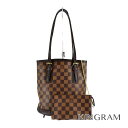 ルイ・ヴィトン LOUIS VUITTON ダミエマレ ポーチ付き N42240 エベヌ PVC×レザー ショルダーバッグ omju 【中古】