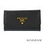 【90,000円OFFクーポン配布中!】プラダ PRADA サフィアーノ 6連キーケース 1PG222 ブラック キーホルダー・キーケース hi 【中古】