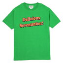7UNION 7ユニオン Delicious Tee 半袖 Tシャツ ユニセックス IAVW-021C グリーン