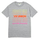 7UNION 7ユニオン Thank You Tee 半袖 Tシャツ ユニセックス IAVW-026C ヘザーグレー