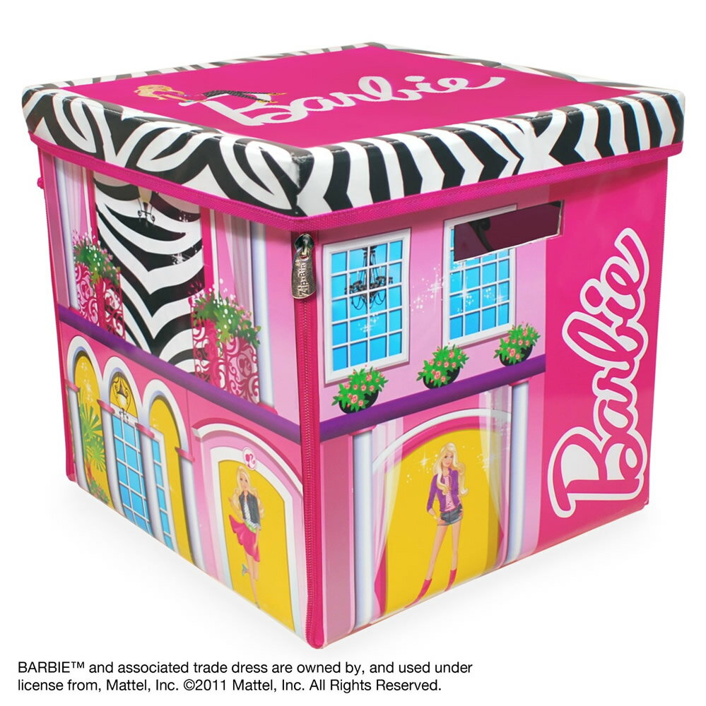バービー ドリームハウス おもちゃ箱&プレイマット [Barbie ZipBin Drea…...:kingstoy:10000860