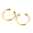 【クーポンで最大5000円OFF】【あす楽対応】18K フープイヤリング レディース ルーエポレット イヤークリップ ピンクゴールド イエローゴールド ホワイトゴールド イヤーカフ クリップイヤリング レディース K18 18金 華奢 シンプル 地