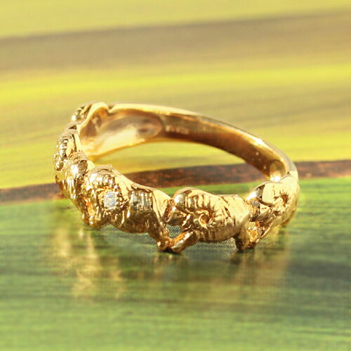 クーポンで最大5000円off★2015年干支 ひつじ年 未年 ひつじカラーストーン モチーフ ダイヤモンド K10 ゴールド リング レディース 指輪・シープ 縁起もの ラッキーカラーストーン モチーフ ラッキーアイテム 幸運 開運 おし