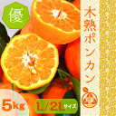 ◆高糖度木熟ポンカン【ご家庭用】◆ 葉付き ポンカン 優品L/2Lサイズ5kg和歌山みかん 実店舗年間発送数3000件以上!!紀州 紀南 田辺 地方の糖度が高いみかんをお届けいたします【送料無料】