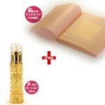 エステティックサロンの高級コース純金箔エステ☆ゴールドエステ☆ブックタイプは竹箸要らずで保存も便利♪♪純金箔エステ~ゴールドエステ~☆おとくセットB☆エステ用純金箔24Kブックタイプ100枚&ゴールドローション60ml【送料無料】