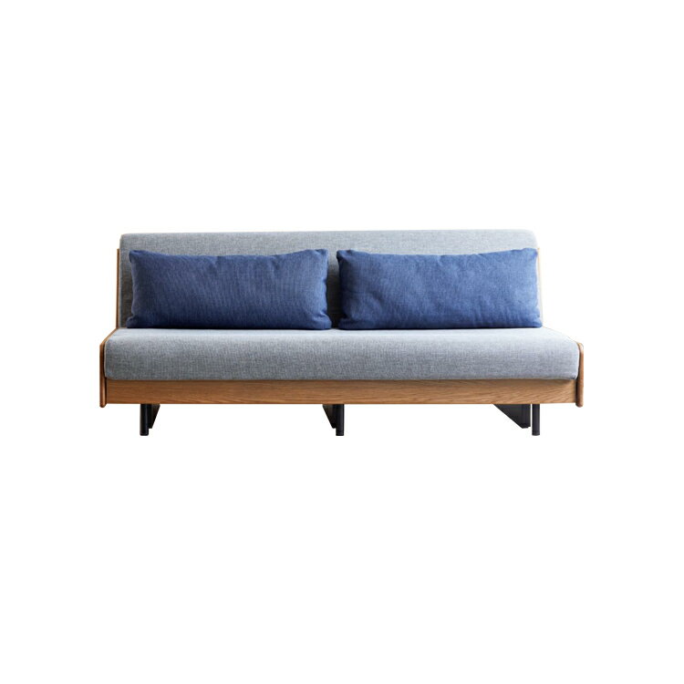ごろ寝ソファ180cm(ピロークッション2個付) ペース 開梱設置 完成品 ソファベッド 洗えるマットレス PACE お掃除ロボット 省スペース 洗えるマットレス 洗えるカバー 国産 日本製