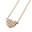 K10パヴェハートDiaPN(Pink) 【ネックレス】【necklace】【首飾り】【ペンダント】【レディース】【Lady's 女性用】【DIAMOND】
