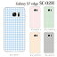 パステルチェック docomo au Galaxy S7 edge SC-02H SCV33 ケース カバー ギャラクシーs7 エッジ カバー ケース ケース クリア ハードケース スマホケース スマホカバー