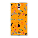 ScoLar スカラー docomo Xperia A SO-04E ケース カバー エクスぺリア so-04e ケース カバー/scr50355/キャラポップ総柄 オレンジ【P06Dec14】