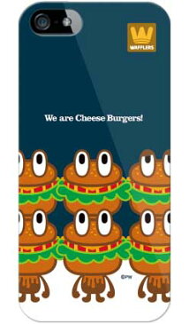 【スマホケース スマホカバー】cheese burgers （ソフトTPUクリア） design by PansonWorks / for iPhone 5s/SoftBank【ケース/カバー/CASE/ケ−ス】【スマートフォン ケース カバー】【日本製 SECOND SKIN】