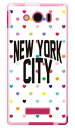 【スマホケース スマホカバー】NYC マルチハートドットホワイト (ソフトTPUクリア) design by Moisture / for AQUOS PHONE Xx mini 303SH/SoftBank【ケース/カバー/CASE/ケ-ス】【スマートフォン ケース カバー】【日本製 SECOND SKIN】