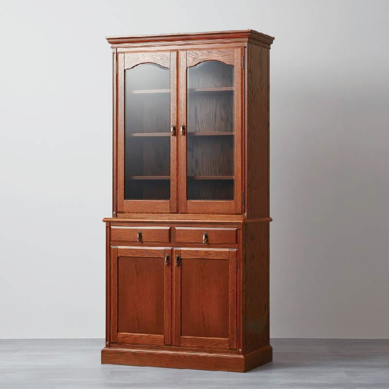 カントリーハウス キャビネット2枚戸 CDB11 木部色 上部扉 選べます 納期約50日 食器棚 ダイニングボード 食器収納 おしゃれ 輸入家具 英国家具風 ブルージュ 家具 三越