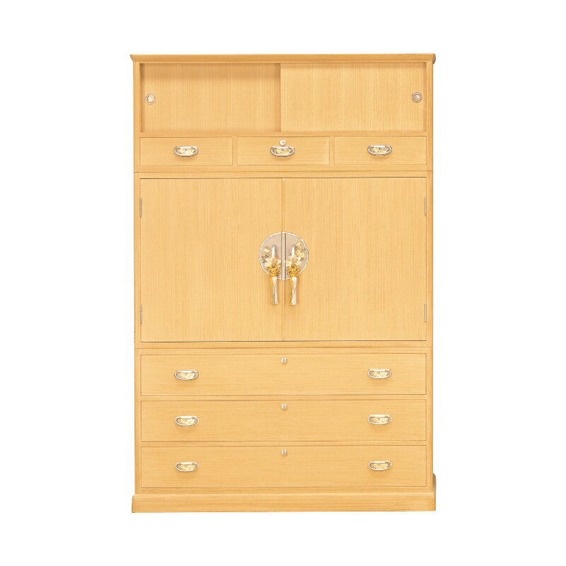 古屋家具 総桐整理タンス 天然木 桐 桐材 ナチュラル［ FK-10 タンス 10号 盆五杯 ］