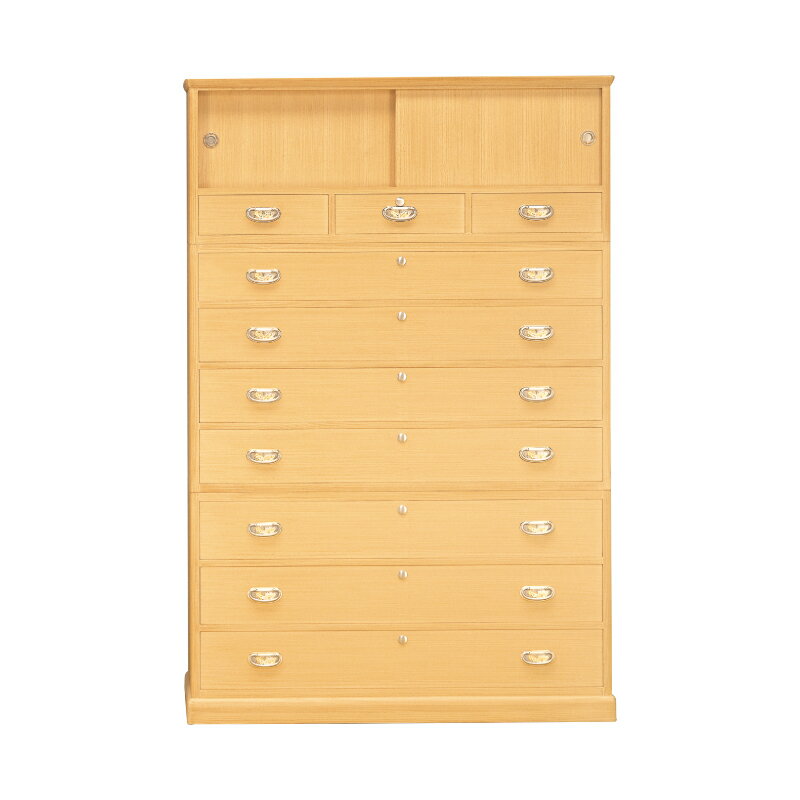 古屋家具 総桐整理タンス 天然木 桐 桐材 ナチュラル［ FK-11 総桐 タンス 11号 ］