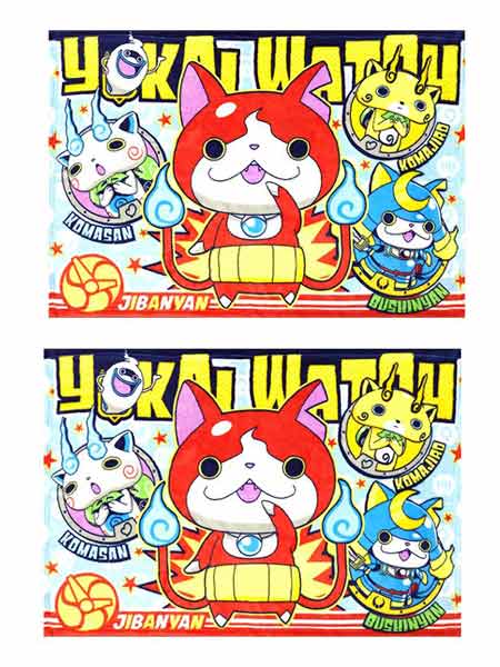 妖怪ウォッチ ひざ掛け毛布 フランネル 妖怪ウオッチ キャラクター ブランケット お昼寝毛布 お昼寝毛布ケット 2枚セット セットでお買い得 武士代购 Samurai Buyer 為您代購 轉運日本商品 將日本商品寄至您海外家中