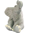 FRP　小象のたわむれ / Sitting BaBy Elephant　 fr080158 『動物園オブジェ　アニマルオブジェ　店舗・イベント向け』
