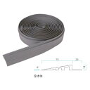 ミヅシマ工業 マット・ちどり格子専用 エッジロール 本体 75mm×20m×13mm 1巻 グレー #581-0030 グレー