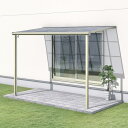三協アルミ レボリューZ 3.5間×4尺 1500タイプ/関東間/1階用F型/標準収まり/2連結 『テラス屋根』 熱線遮断ポリカ