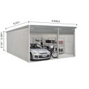 ヨドガレージ ラヴィージュ VGBU-4959 標準+ユーティリティスペース型 【シャッター車庫 ガレージ】 ピュリティーグレー