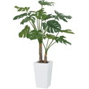 【人工植栽】 タカショー グリーンデコ鉢付 モンステラ 2本立 1.4m GD-186