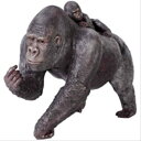 FRP 子供を背負う母ゴリラ / Female Gorilla with BaBy fr100050 『動物園オブジェ アニマルオブジェ 店舗・イベント向け』