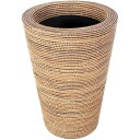 FRP タンブラー型プランター(縄編柄) / Round Planter 60x80cm fr9WE80 『プランター 店舗・イベント向け』