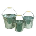 東洋石創 プラントアイテム Waterring Can バケツ(大・中・小) *3個セット #81554/81555/81556 NATURAL NATURAL