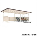 自転車置き場 ヨド物置 YOKC-245 基本棟 『公共用 サイクルポート 屋根』 シャイングレー