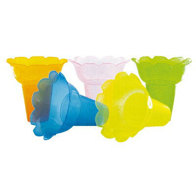 【かき氷資材】フラワーカップ・5色（50個）