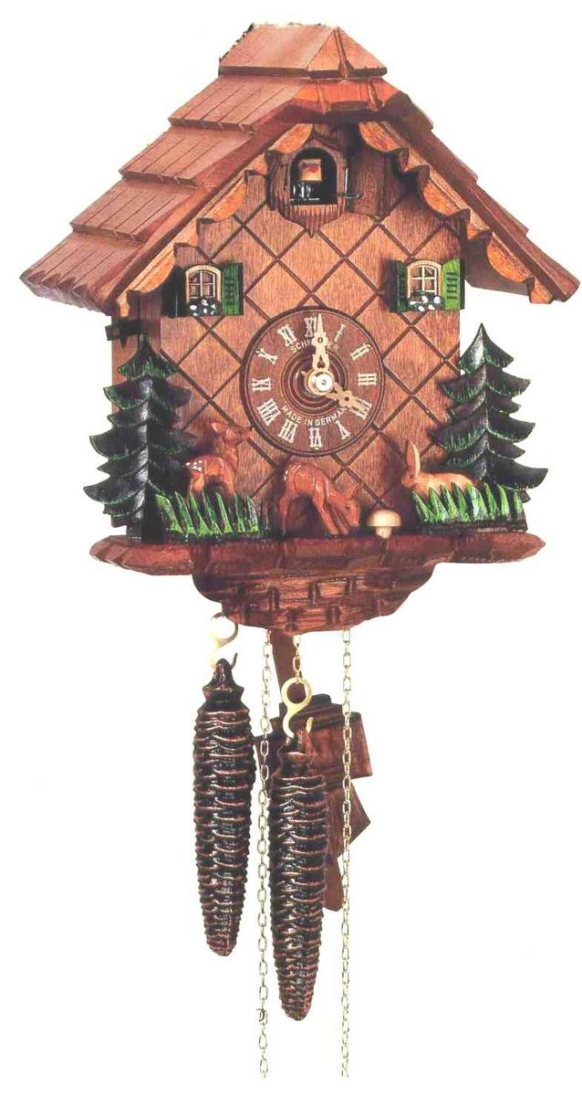 アントン・シュナイダー製カッコー時計はと時計1303/9　1日巻モデル