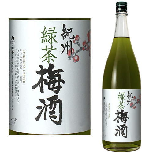 【梅酒】【紀州】紀州緑茶梅酒　1.8L