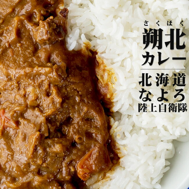 陸上自衛隊 朔北カレー180g×2個セット 北海道名寄駐屯地【中辛味】ルーカレー 北海道名寄市 北海道産牛肉使用【野菜カレー　なよろ料理店監修】 なよろ自衛隊 中辛口カレー【レトルトカレー レトルトパウチ】中辛ルーご当地カレー【メール便対応】