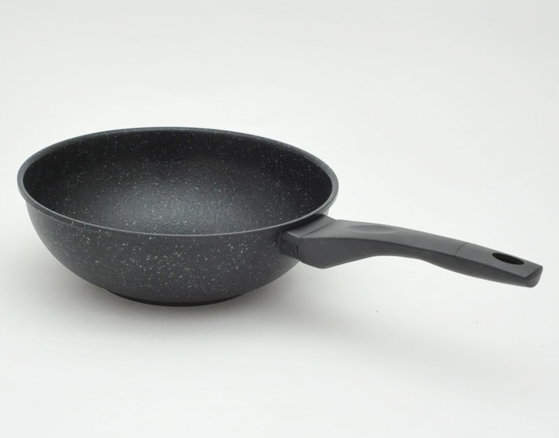 【在庫処分！】耐久性抜群！IH200V対応 業務用4層 マーブルコート炒め鍋 26cm（9…...:kitchen-b:10018845