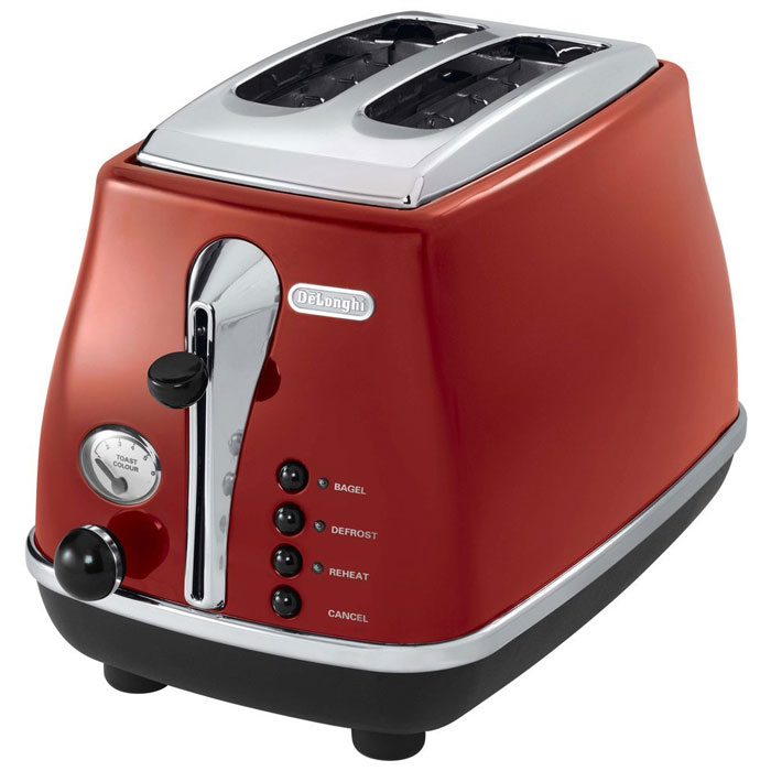 DeLonghi デロンギ アイコナポップアップトースター （レッド）( CTO2003J-R ) [ DeLonghi 調理家電 トースター レトロ ]