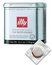 **illy／イリー エスプレッソポッド ダークロースト 125g（18杯分）×1缶