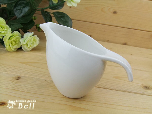 【SALE】 白い食器　ミルキードレッシング（手付きクリーマ）【アウトレット品ではありません】