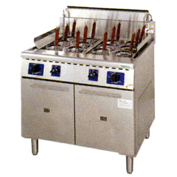 業務用厨房機器【送料無料】 新品！タニコー ガス角型ゆで麺器 TU-90AWN