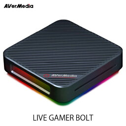 AVerMedia TECHNOLOGIES <strong>Live</strong> <strong>Gamer</strong> <strong>BOLT</strong> 4K/60fps HDR対応 Thunderbolt 3 外付け キャプチャーデバイス # <strong>GC555</strong> アバーメディアテクノロジーズ (ビデオ入出力・コンバータ)