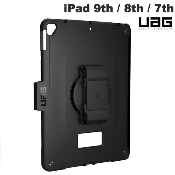 【あす楽】 UAG iPad 9th / 8th / 7th SCOUT <strong>耐衝撃ケース</strong> スマートキーボード対応 ハンドストラップ付き ブラック # UAG-IPD7SHS-BK ユーエージー (iPadカバー・ケース)