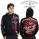 クリスチャンオードジェー パーカー メンズ christian audigier バイク EDHARDY エドハーディー タトゥー