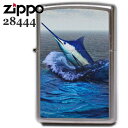 ZIPPO ジッポー 28444 ブルーマーリン/カジキ サテンクローム かっこいい ジッポーライター【誕生日】【記念日】【敬老の日】【ギフト】