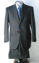 スリーシーズン(秋・冬・梅春)のチャコールグレー無地*合冬物Dormeil*ドーメルのビジネススー...