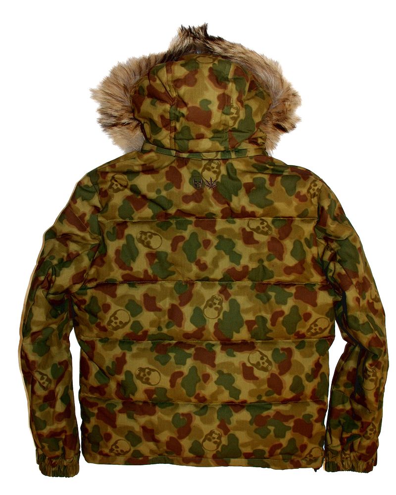 【ルシアンペラフィネスカル・カモフラージュダウンジャケット】【lucienpellat-finet”Skull-Camouflage-DownJacket】【P15Aug15】