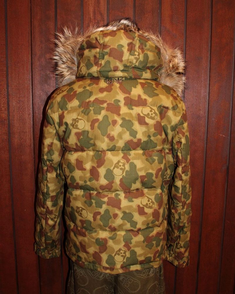 【ルシアンペラフィネスカル・カモフラージュダウンジャケット】【lucienpellat-finet”Skull-Camouflage-DownJacket】【P15Aug15】