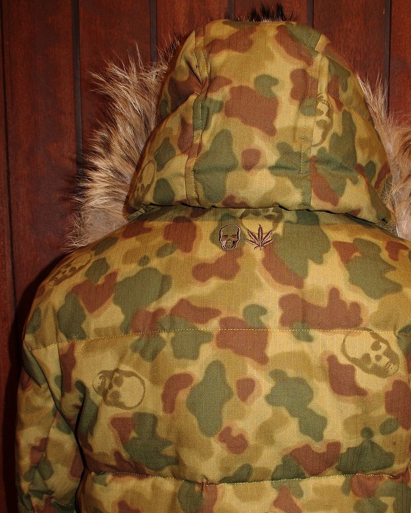 【ルシアンペラフィネスカル・カモフラージュダウンジャケット】【lucienpellat-finet”Skull-Camouflage-DownJacket】【P15Aug15】