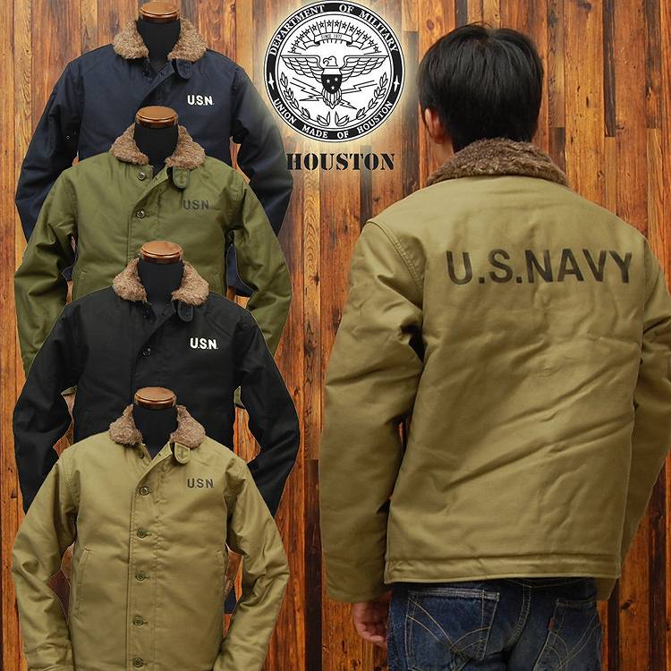   ヒューストン HOUSTON N-1 DECK JACKET5N-1Xタイトシルエット◆ミリタリー/アメカジ/メンズ◆  ヒューストン HOUSTON N-1 DECK JACKET