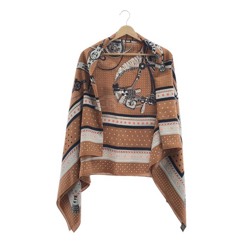 【美品】 HERMES / エルメス | 2022AW | Harnais de Cour Bandana カレジェアン 140 / 宮廷の馬具 カシシル ストール | マルチカラー