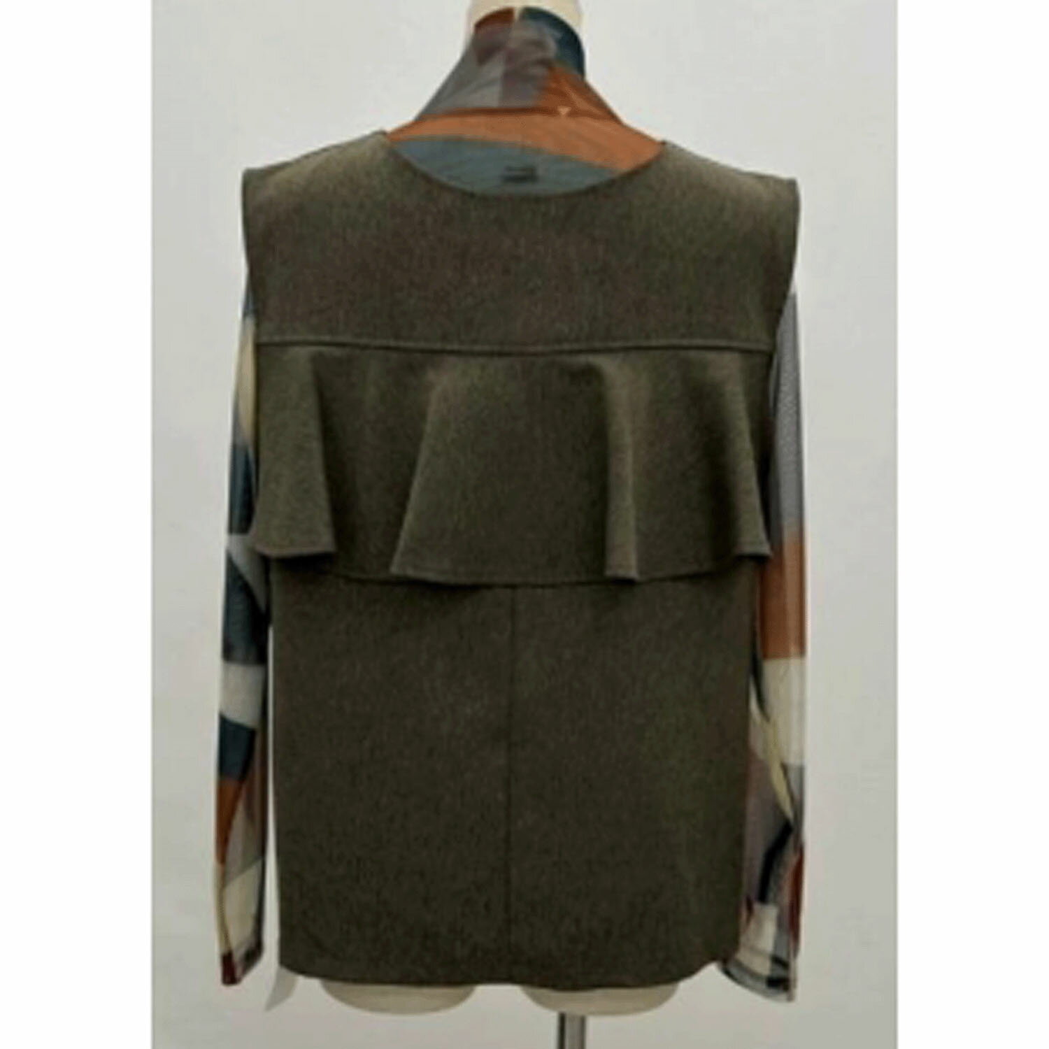 Palm Riche ヘリンボンバックフリルベスト